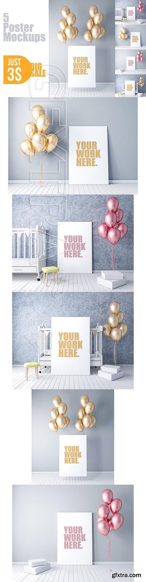 CreativeMarket - Canvas Poster PSD Mockup 2288723