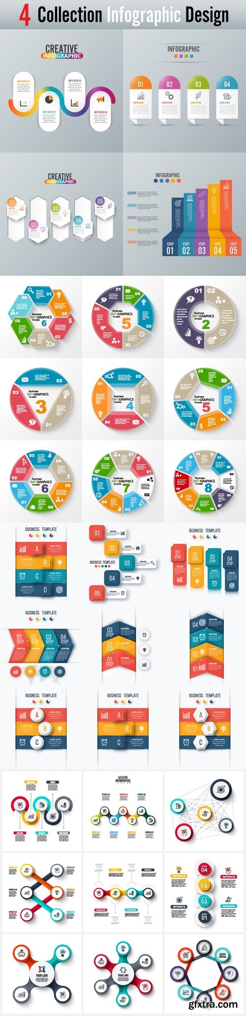 Vectors - Option Infographics Elements 91