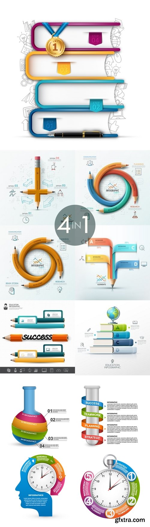 Vectors - Stylish Education Backgrounds 32