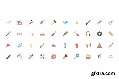 CM - 110 Tool Flat Vector Icons 2304075