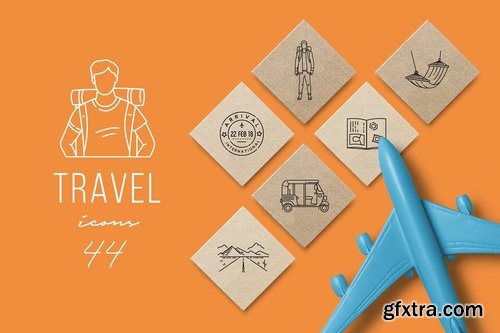 CM - Travel Line Icons Pack 2301675