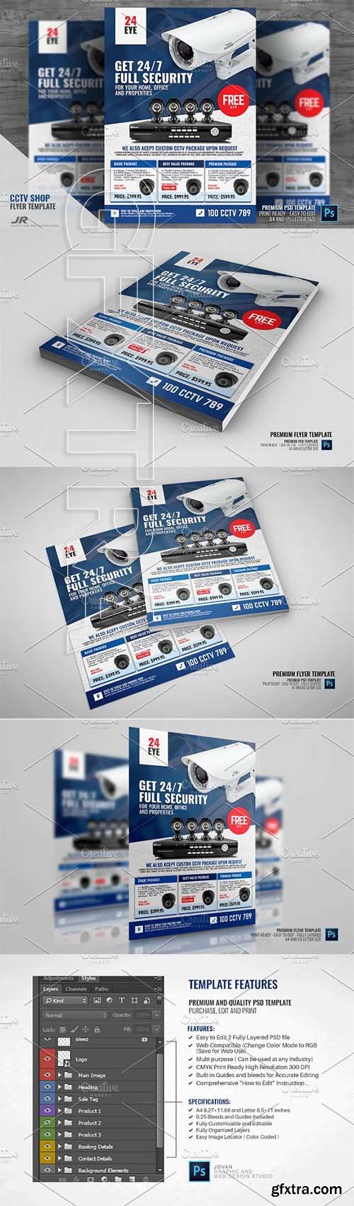 CreativeMarket - Security Camera CCTV Shop Flyer 2286190