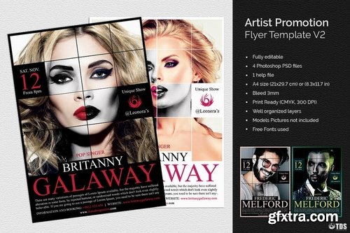 GraphicRiver - Artist Promotion Flyer Template V2 13492668