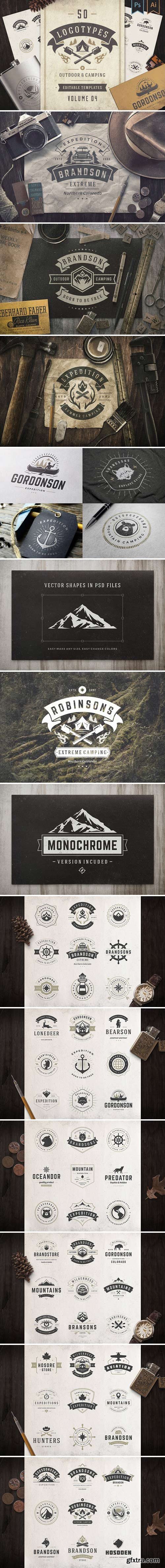 CM - 50 Outdoor logos and badges 2202133