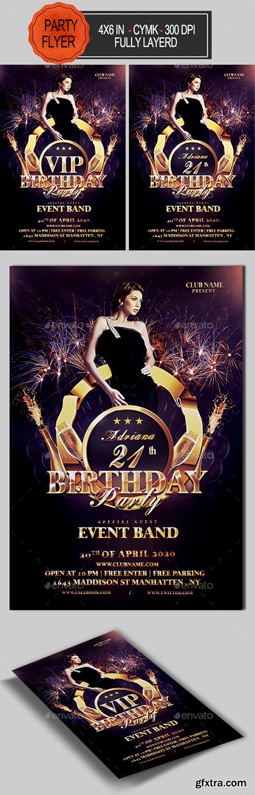 GR - Birthday Flyer 21414778