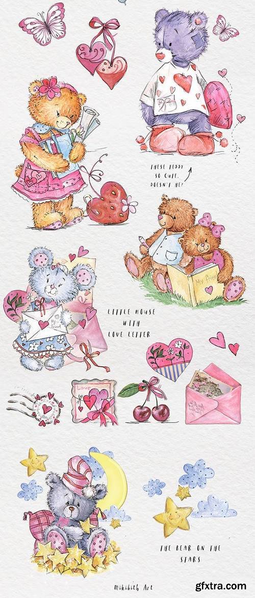 so lovely bears + one mouse