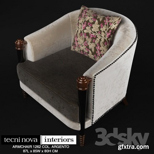 TECNINOVA-1262 ARMCHAIR COL. ARGENTO