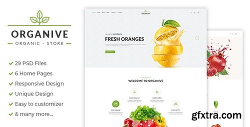 ThemeForest - Organive v1.0 - Organic Store & Eco Food Products PSD Template 21239733