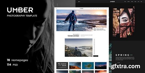 ThemeForest - Umber Photography v1.0 | Photography PSD Template 21333905