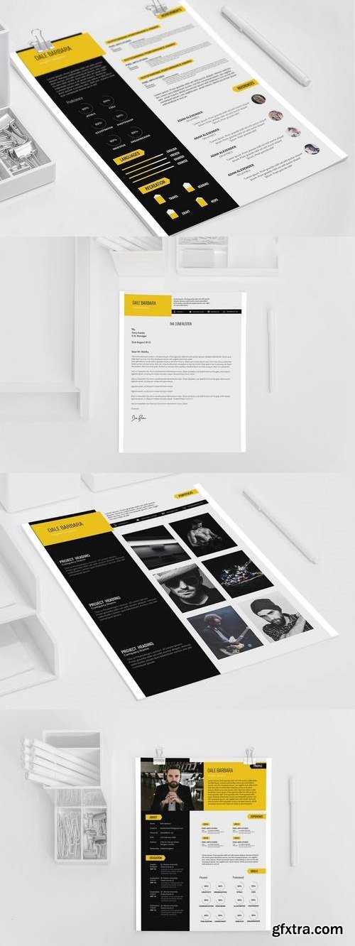 Modern Resume Set Template