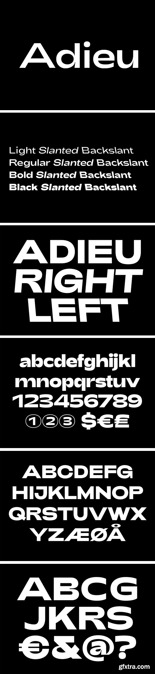 Adieu Font Family