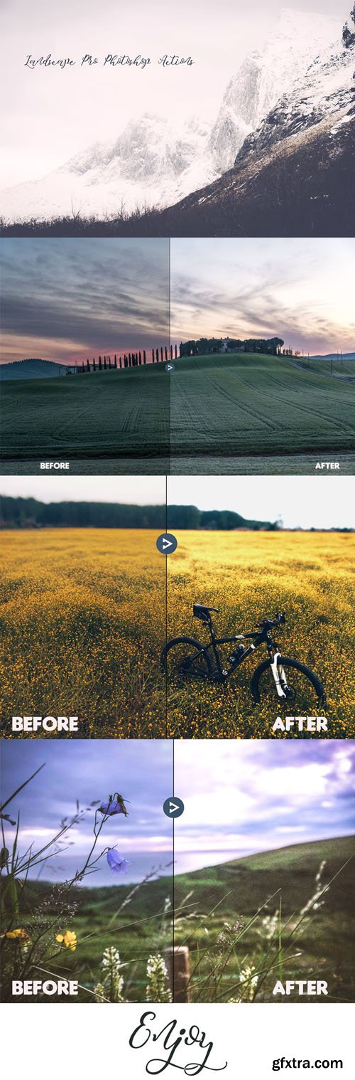 Landscape Pro Photoshop Actions (ATN)