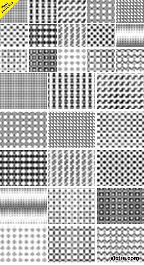 15 Seamless Pixel Patterns for Photoshop (PAT)