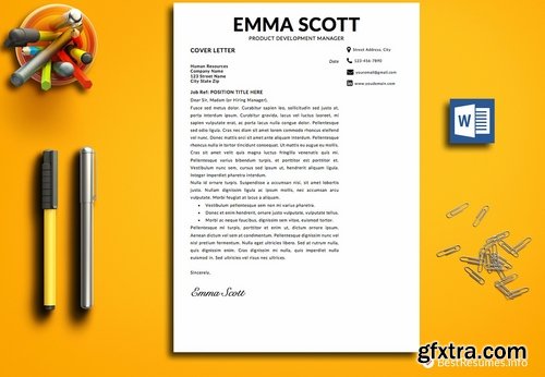 CM - Professional Resume Template Word 2298637