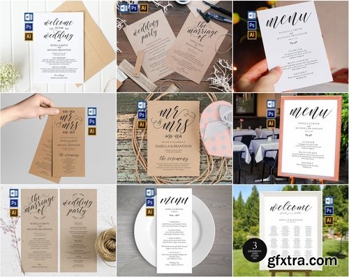 CM - Wedding Printables Bundle Style. 3 2296500