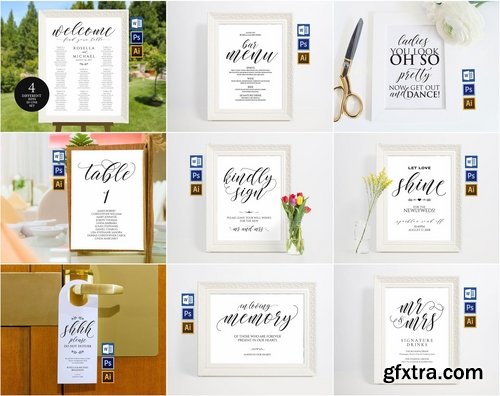 CM - Wedding Printables Bundle Style. 3 2296500