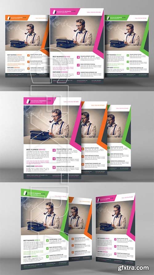 CreativeMarket - Advanced Business Flyer Template 2290413