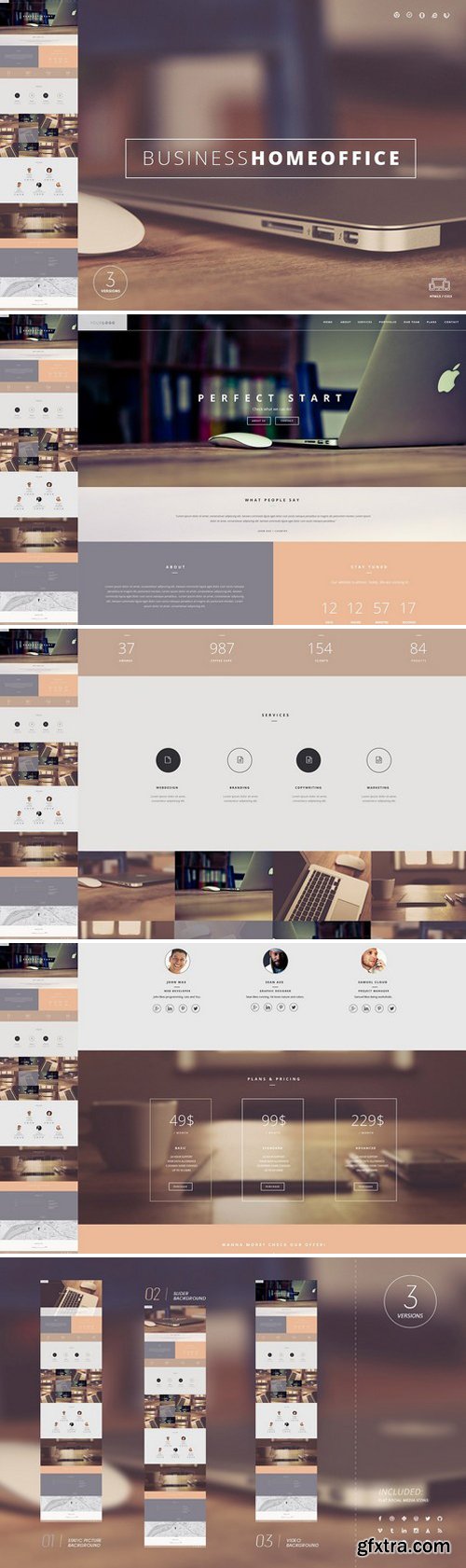 CM - Home Office One Page Template 2227167