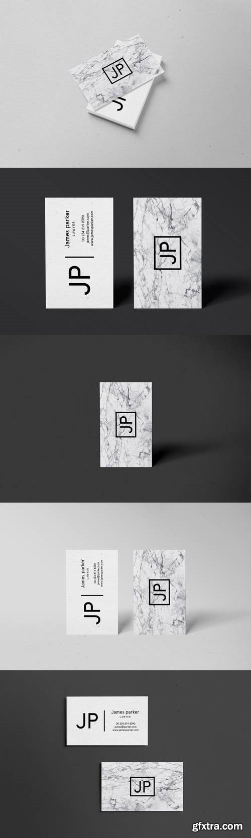 James Marble Business Card Template