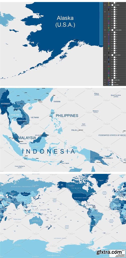 CM - Pacific Centered World Map 2219018