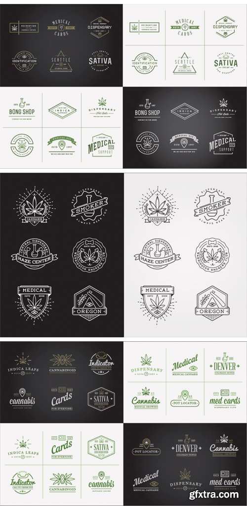 CM - Awesome Cannabis Logotype Templates 2182057