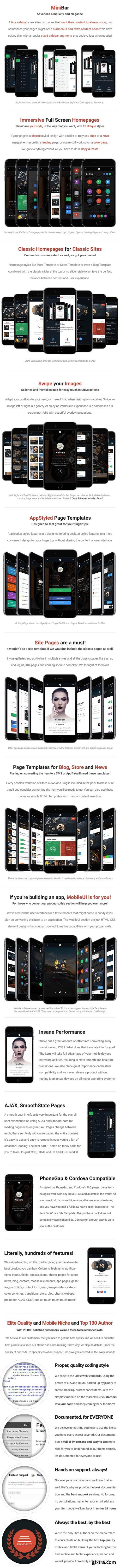 ThemeForest - MiniBar Mobile | Mobile Template - 18272843 - V1.0