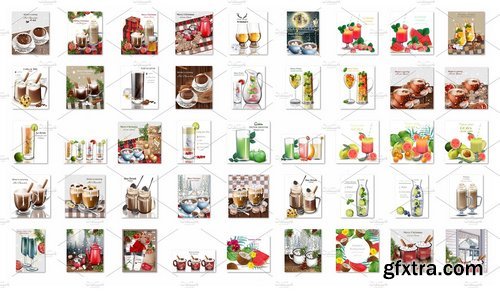 CM - Vector 45 cocktail drink bundle 2230834