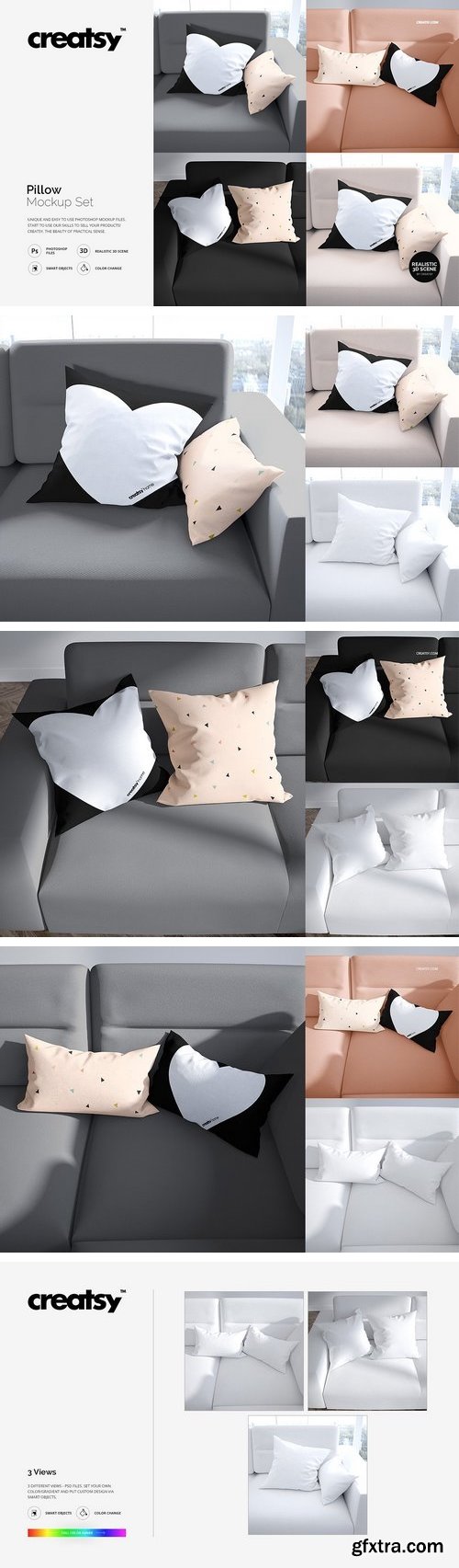 CM - Pillow Mockup Set 1522598