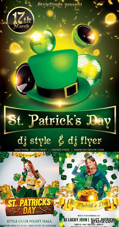 St. Patrick’s Day 3in1 V3 PSD Flyer Template