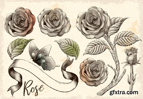 Rose hand cream ads in 3d vector illustration