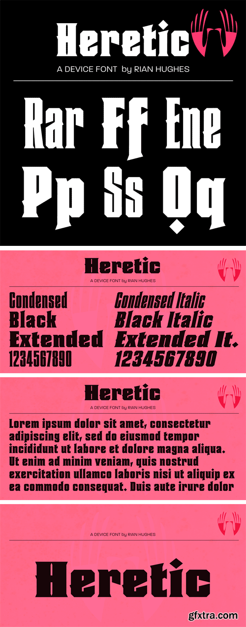 Heretic Font Family