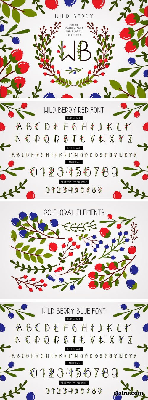 CM - Wild Berry - Color Family Font 2272444