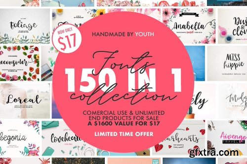 CreativeMarket 150 IN 1 BIGGEST BUNDLE 2301697