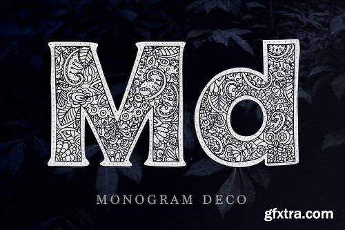 CreativeMarket Monogram · 5 fonts · 20 frames 2295473