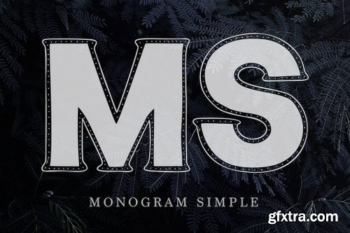 CreativeMarket Monogram · 5 fonts · 20 frames 2295473