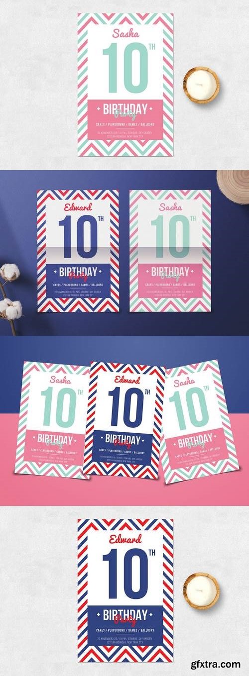 Navy Birthday Invitation