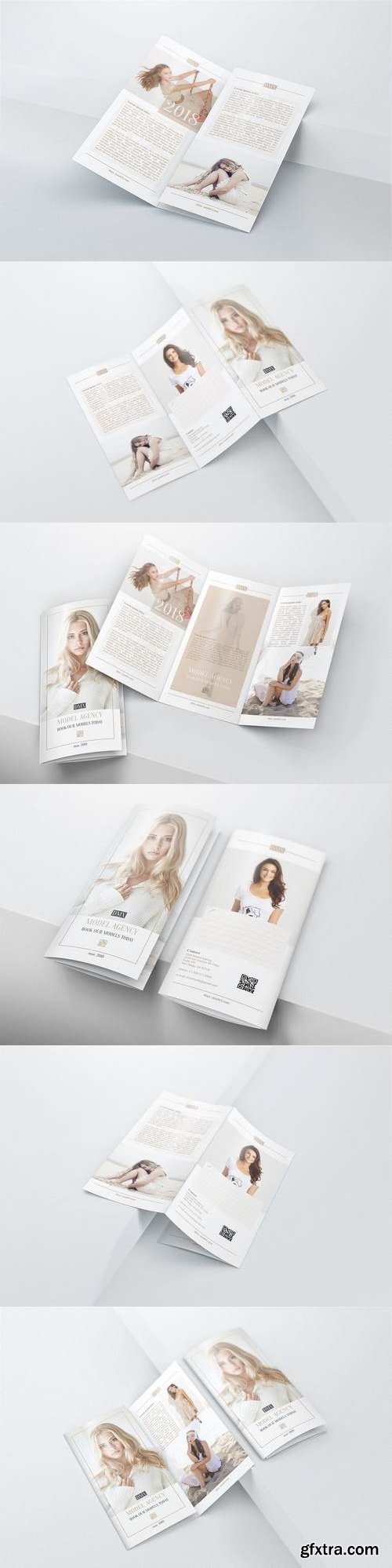 DL Trifold Brochure Mockups