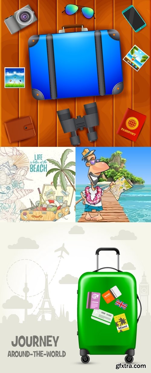 Vectors - Shiny Travel Backgrounds 35