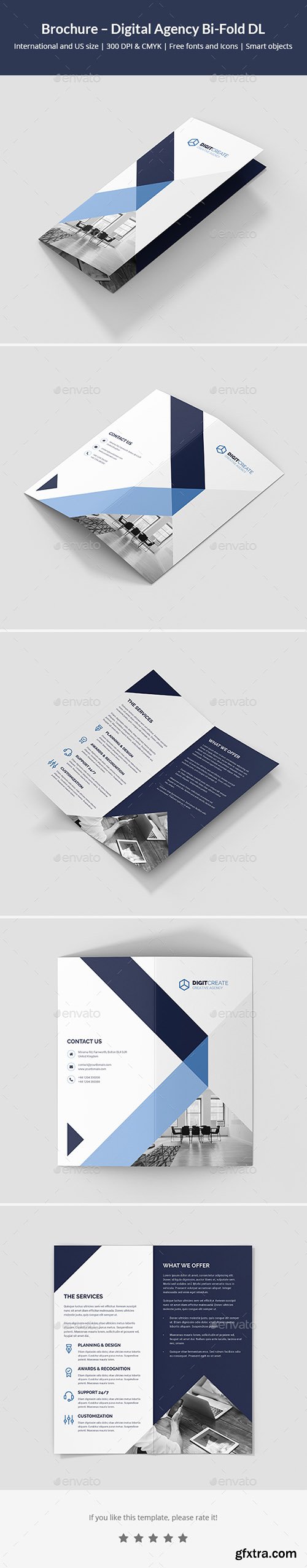 Brochure – Digital Agency Bi-Fold DL 21400046