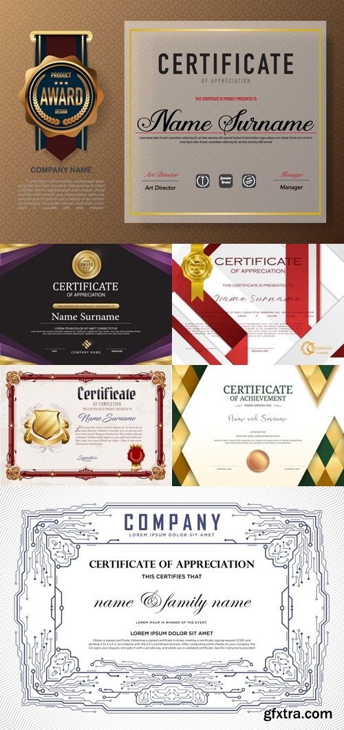 Vectors - Certificate Templates 62