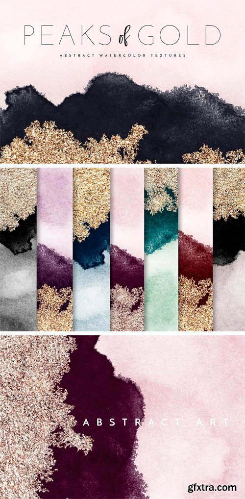 CM - Watercolor Texture Ombre Gold Foil 2 2222924