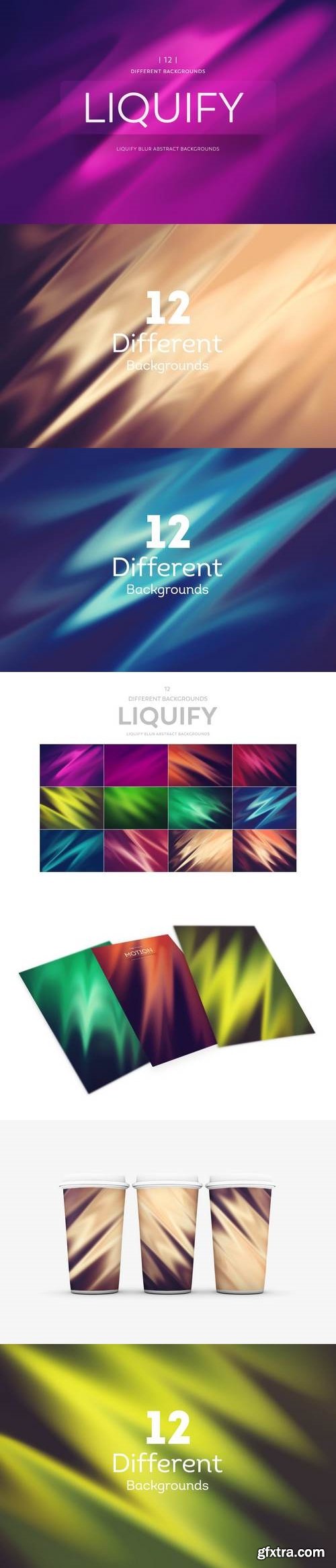 Liquify Blur Abstract Backgrounds