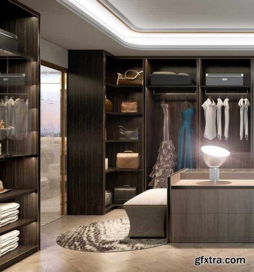 Walk In Closet 3d Interior Scene