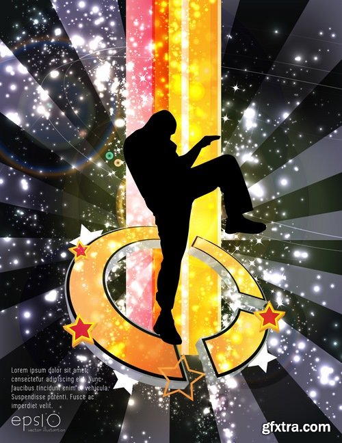 Karate Martial Arts of shock technique foot vector picture flyer banner 25 EPS