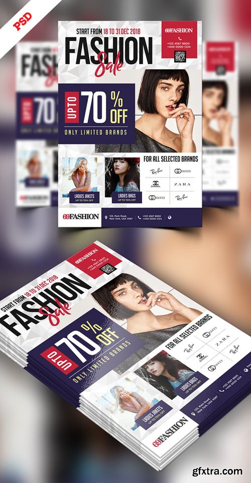 Exclusive Sale Flyer Design PSD Template