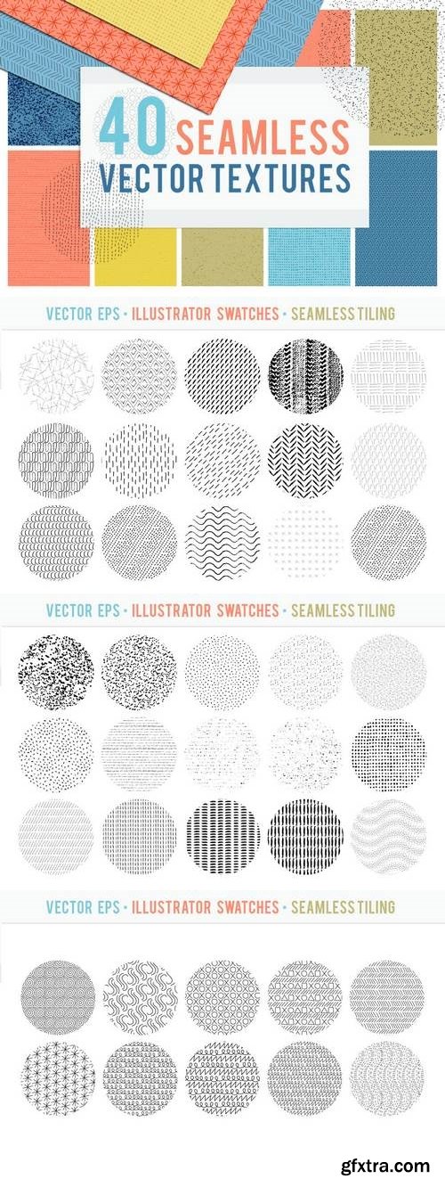 40 Seamless Tiling Vector Pattern Textures