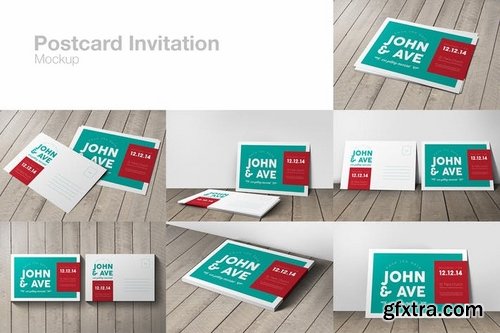 Postcard Invitation Mockup