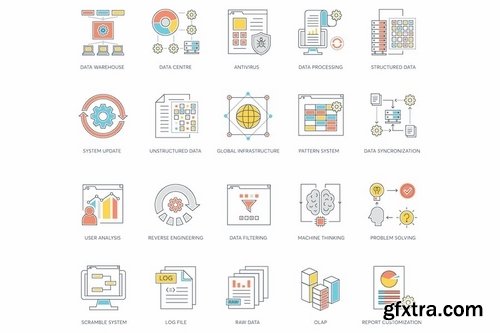 73 Data Analytics Icons