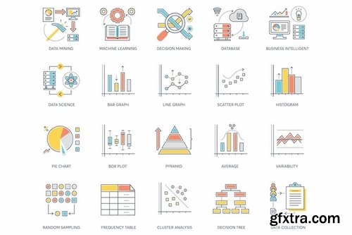 73 Data Analytics Icons