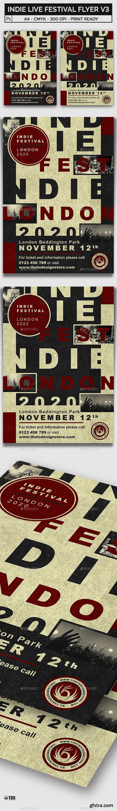 Graphicriver - Indie Live Festival Flyer Template V3 21450723